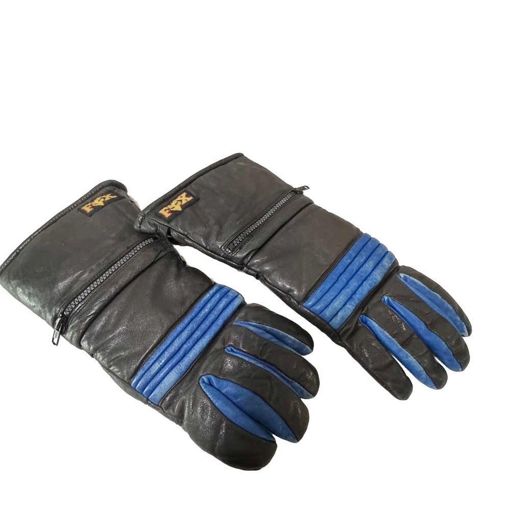 Fox VTG 70s 80s Moto-X Fox Leather Motocross Gloves Size 10 Campbell CA Archival